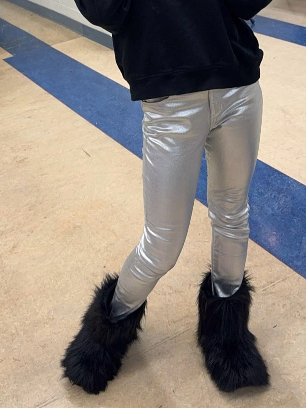 Old Navy Silver High-Rise Rockstar Jeggings - Girls